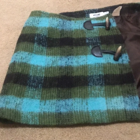 🌸NEW🌸 VTG Moschino Wrap Toggle Skirt seen on Fran Drescher on The Nanny - Picture 11 of 15